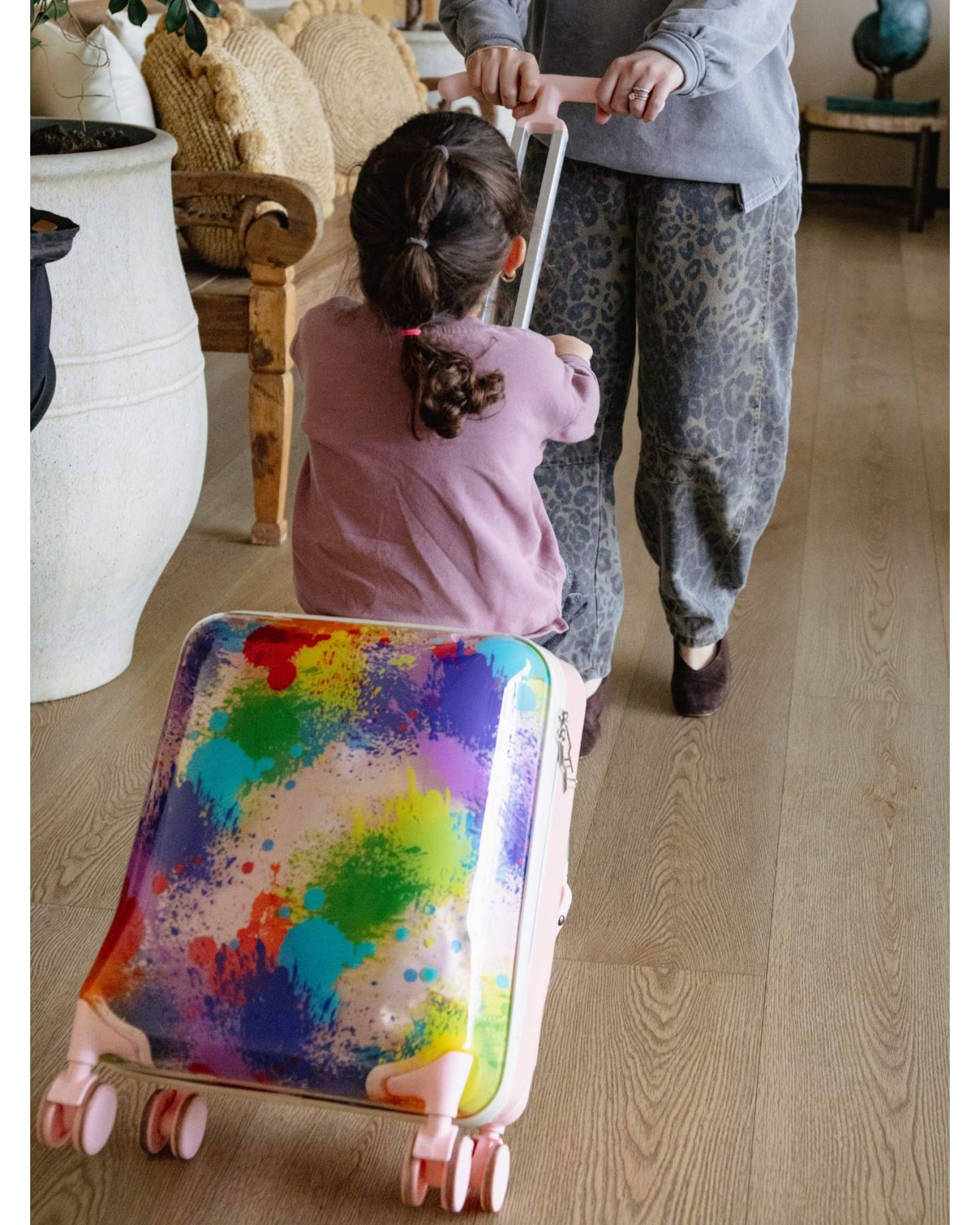 Maleta Carry On Con Asiento Para Niños On Board - Multicolor